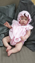 H6367 Will Beth Traditional "Vintage"style traditional open back smocked bonnet (pink) - Silicone Velvet Matting Powder