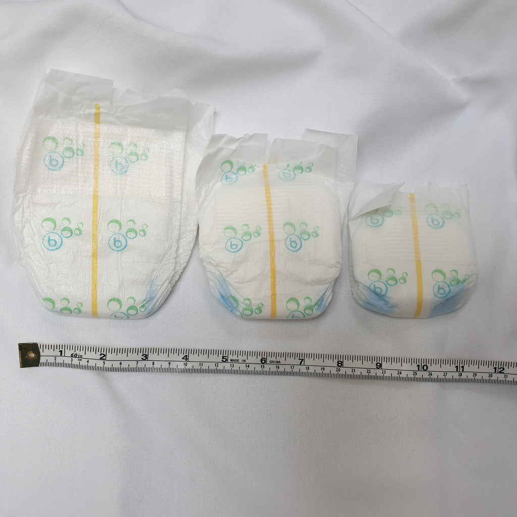 Preemie micro preemie nappies diapers (latex free) EXCLUSIVE TO PIXIE KISSED BABIES