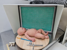 Table top ducted artists' extractor (A3 size) to extract solvents, dust and airbrush spray
