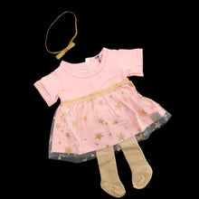 Tutu dress with headband ( 3 doll sizes for 12 to 20 inches / 30 to 50cm)