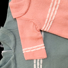 Romper - Blue Knit ( 3 doll sizes for 13 to 20 inches / 35 to 50cm)