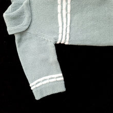 Romper - Blue Knit ( 3 doll sizes for 13 to 20 inches / 35 to 50cm)