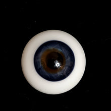 German Jupiter flat back glass eyes for dolls - large iris & slight corneal bulge (4 colours)