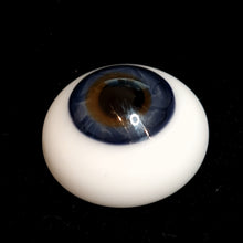 German Jupiter flat back glass eyes for dolls - large iris & slight corneal bulge (4 colours)