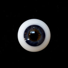 German Jupiter flat back glass eyes for dolls - large iris & slight corneal bulge (4 colours)