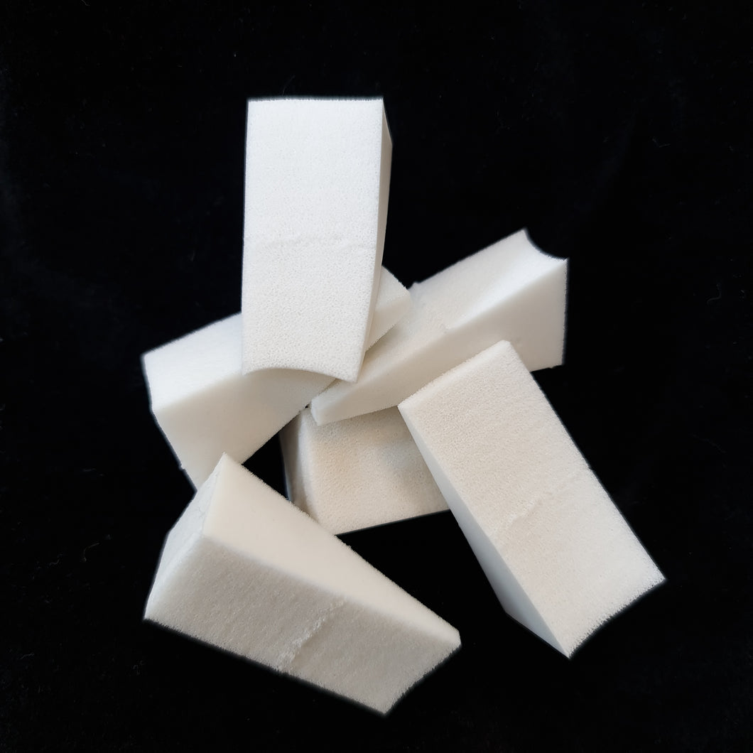 cosmetic wedges / sponges - silicone safe (no latex, no softeners)