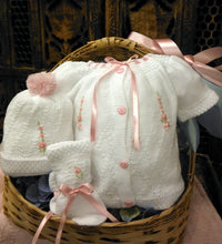 80608 4 piece soft cotton knit "take me home" set preemie & newborn - pink / blue / white - Silicone Velvet Matting Powder