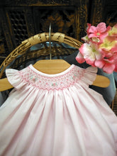 16226 Premium Will'Beth Sweet Pink Heirloom Smocked Dress & Bonnet  Set preemie - Silicone Velvet Matting Powder