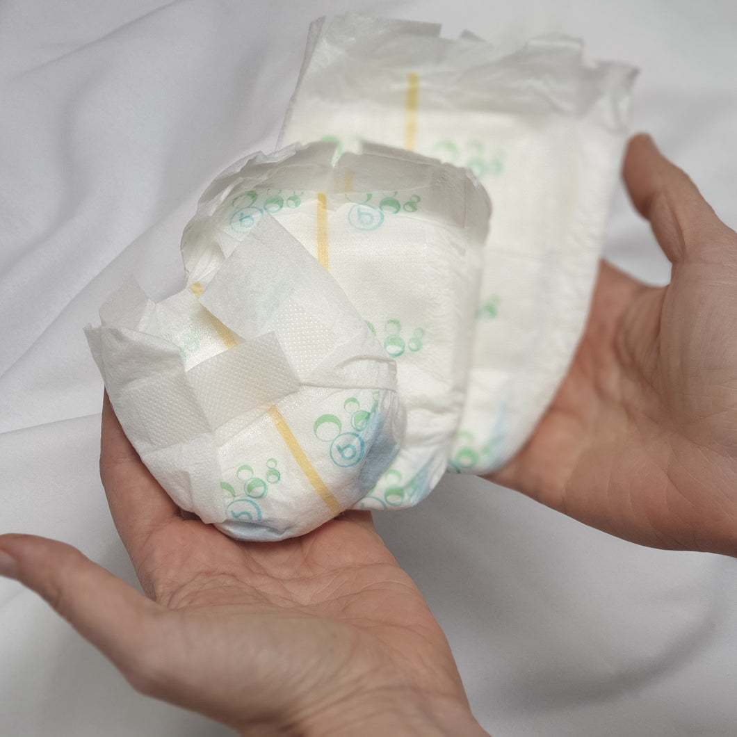 SHOW SPECIAL Preemie & micro preemie nappies (latex free) - pack of 3 nappies - Silicone Velvet Matting Powder