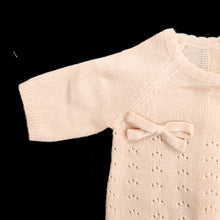 Peach Fine Knit Nordic Romper with Hat ( 3 doll sizes for 13 to 20 inches / 35 to 50cm)