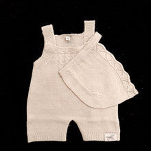 Very Fine Knit Grey Romper with Hat ( 3 doll sizes for 13 to 20 inches / 30 to 50cm)