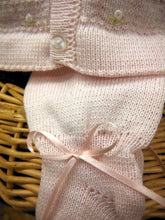 Will Beth Preemie / newborn Knit Set -PINK OR BLUE-  short sleeve  with footsie bottoms and soft hat - Silicone Velvet Matting Powder