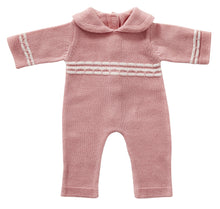 Fine Knit Romper - Rose ( 3 doll sizes for 13 to 20 inches / 35 to 50cm)