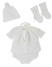 80608 4 piece soft cotton knit "take me home" set preemie & newborn - pink / blue / white - Silicone Velvet Matting Powder
